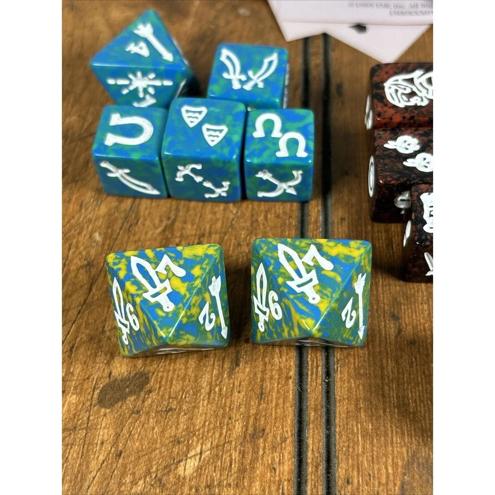 TSR 1995 Dragon Dice Role Playing Game Bag 22 Dice D&D Dungeons‎ Dragons Bag